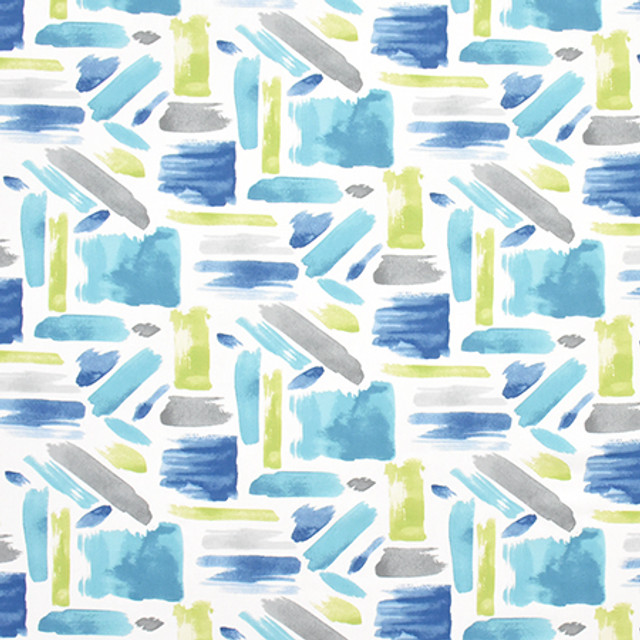 Brush It Off Seaglass by Carole Designer Fabric Prisma 100% Cotton PAKISTAN 50,000 Wyzenbeek Double Rubs 12 3/8" V, 18 1/8" H HD 54.875" - Swanky Fabrics -