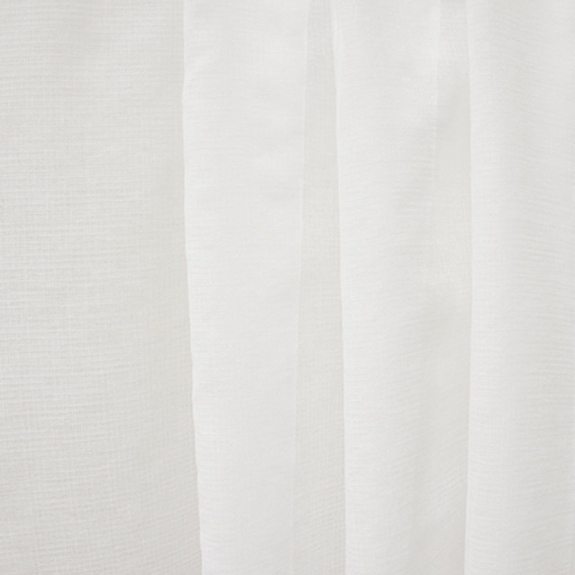 Aspire White by Carole Designer Fabric Sheer Basics III 100% Polyester Turkey N/A None 118" - Swanky Fabrics -