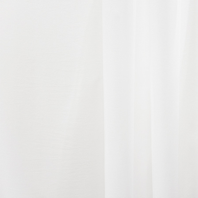 Jet Away Brilliant White by Carole Designer Fabric Sheer Basics III 100% Polyester- Weighted Hem Turkey N/A None 126" - Swanky Fabrics -