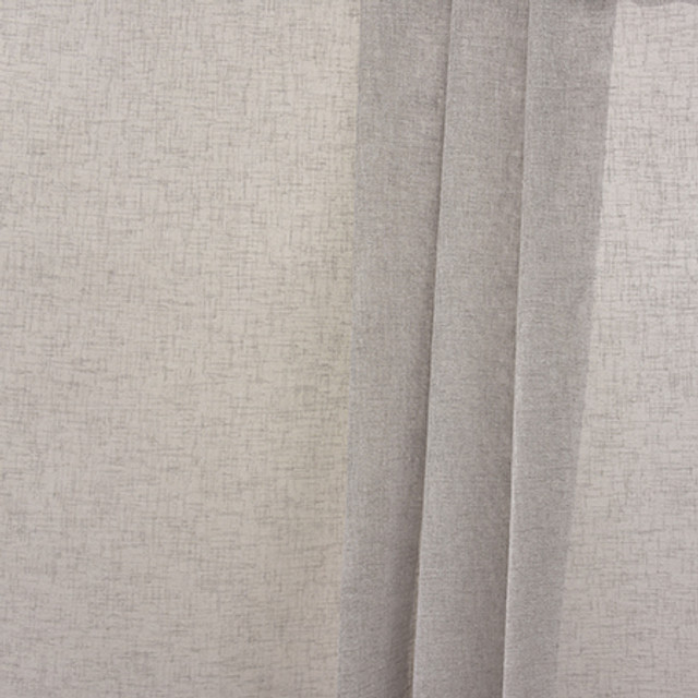 Northbound Grey by Carole Designer Fabric Sheer Basics III 100% Polyester Turkey N/A None 130" - Swanky Fabrics -
