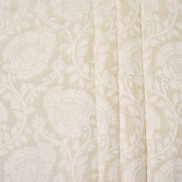 Give In Fawn by Carole Designer Fabric Sheer Luxury 93% Polyester, 7% Cotton-Weighted Hem INDIA N/A 13 1/2" V, 9 7/8" H 116" - Swanky Fabrics -