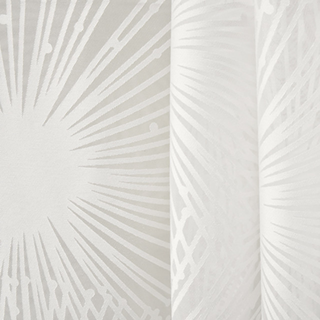 So Surprised White by Carole Designer Fabric Sheer Luxury 53% Viscose, 47% Polyester FRANCE N/A 18" V, 17 7/8" H 118" - Swanky Fabrics -