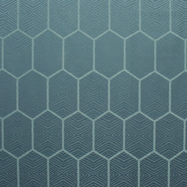 Break Free Peacock by Carole Designer Fabric State Of The Art 73% Recycled Polyester, 27% Polyester INDIA 14,000 Martindale Circular Rubs 12 1/2" V, 4 1/2" H 55" - Swanky Fabrics -