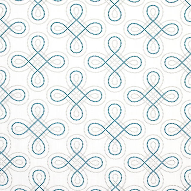 Keep On Coming Emerald by Carole Designer Fabric Wallflower 76% Polyester, 24% Cotton INDIA N/A 9" V, 10 1/4" H 53" - Swanky Fabrics -