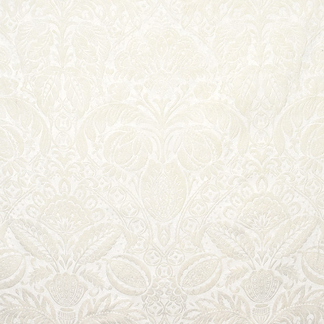 Just Dreaming Antique White by Carole Designer Fabric Wellington 100% Polyester INDIA 48,000 Wyzenbeek Double Rubs 28 3/4" V, 18" H HD 54.5" - Swanky Fabrics -