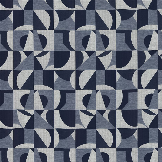 Boyer Navy  by Kasmir Designer Fabric 1474 82% Polyester 18% Cotton  INDIA  </p><p>Repeat: Horizontal: 14 1/8 inches and Vertical: 26 4/8 inches 54  - Swanky Fabrics -