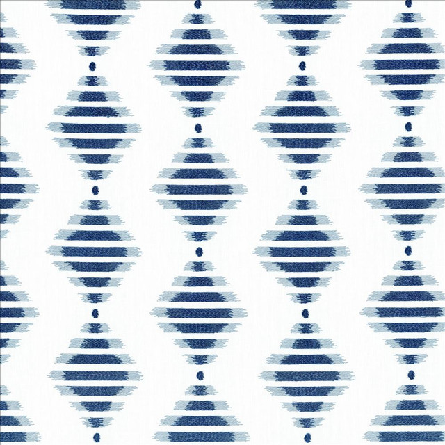 Maloo Blue  by Kasmir Designer Fabric 1474 50% Cotton 25% Rayon 20% Polyester 5% Linen  INDIA  </p><p>Repeat: Horizontal: 13 2/8 inches and Vertical: 7 6/8 inches 54  - Swanky Fabrics -