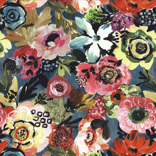 Tafalla Blossom  by Kasmir Designer Fabric 1477 100% Cotton  INDIA  </p><p>Repeat: Horizontal: 27 5/8 inches and Vertical: 26 7/8 inches 54  - Swanky Fabrics -