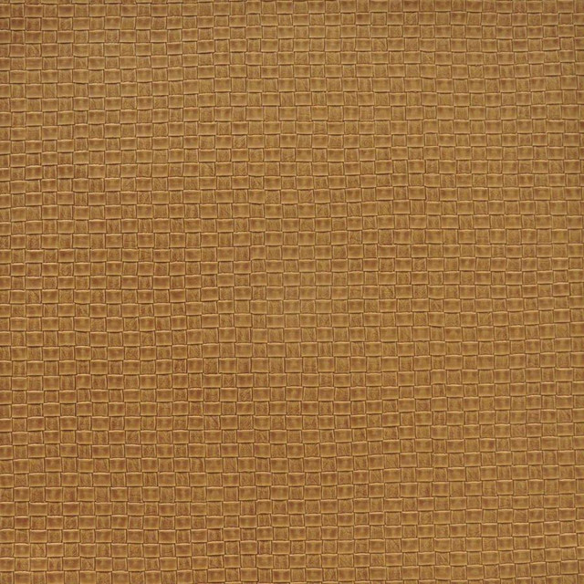 Basketry # 708 Peanut by Maxwell Designer Fabric Easy Rider Viii FACE: 100% PVC KOREA V-0.75" H-0.75" 54" - Swanky Fabrics -