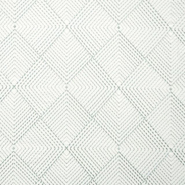 Kite # 817 Pool by Maxwell Designer Fabric Color Theory-Vol.Vi Odyssey 65% COTTON/30% RAYON/5% ZARI INDIA V-15"H-13" 54"EMB.52" - Swanky Fabrics -