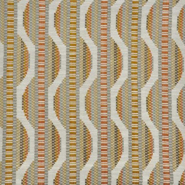 Winding Road # 910 Canyon by Maxwell Designer Fabric Performance Wovens-Vol. Vi Peachtree 100% UV POLYESTER USA V-5.3" H-6.7" 55" - Swanky Fabrics -