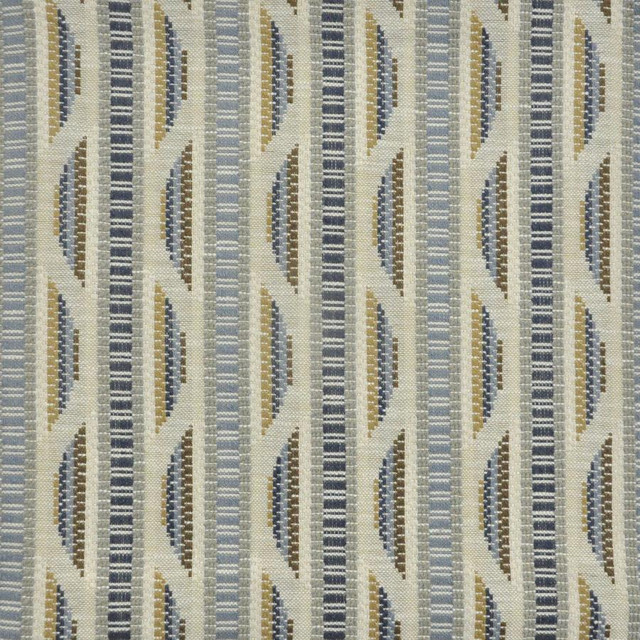 Winding Road # 937 River by Maxwell Designer Fabric Performance Wovens-Vol. Vi Peachtree 100% UV POLYESTER USA V-5.3" H-6.7" 55" - Swanky Fabrics -