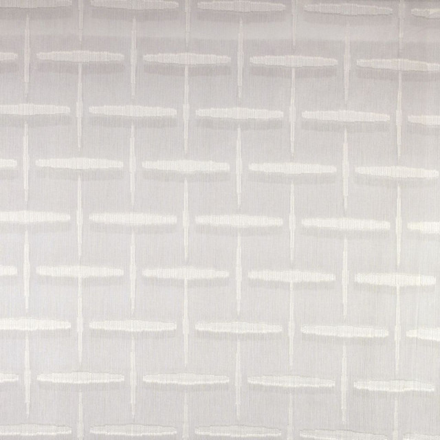 Christoval Check Eggshell by RM CoCo Designer Fabric Window Dressing II 100% Polyester FR See Sample 0 Horizontal: 3.53.75 118  - Swanky Fabrics -