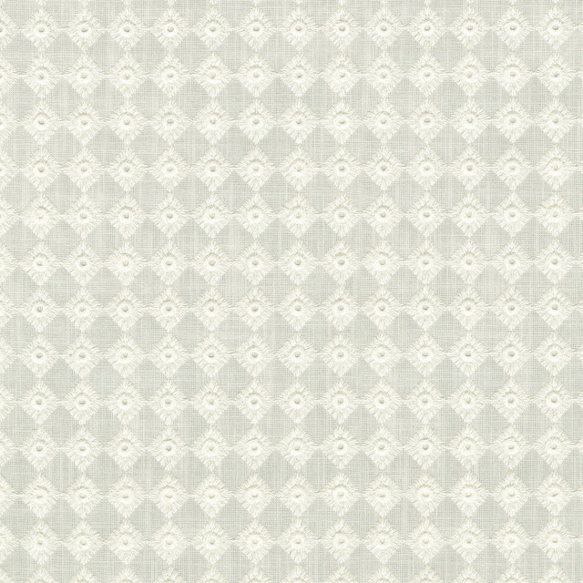 Encore Emb Snow 412141 by PKL Studio Designer Fabric Base 72% Cotton, 28% Polyester Emb: 100% Cotton India 51000 Horizontal: 1 and Vertical: 1 54 - Swanky Fabrics -