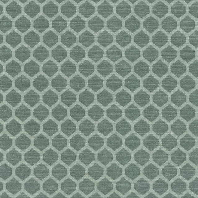 Perf Honeycomb Lagoon 411372 by PKL Studio Designer Fabric 100% Polyester China 51000 Horizontal: 1.13 and Vertical: 1 55/56 - Swanky Fabrics -