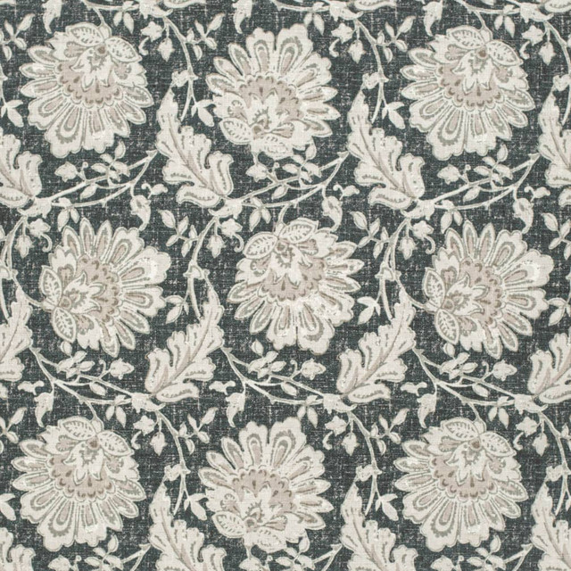 CB600-251 by Charlotte Designer Fabric Shades of Onyx 98% Polyester, 2% Linen Asia Exceeds 30,000 Wyzenbeek Rubs (Heavy Duty) Horizontal 14" x Vertical 14" 54 Inches - Swanky Fabrics -