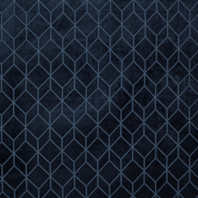 Cologne A - Navy by Europatex Designer Fabric Cologne 100% Polyester China See Sample Horizontal: N/A and Vertical: N/A 55.00 inches  - Swanky Fabrics -