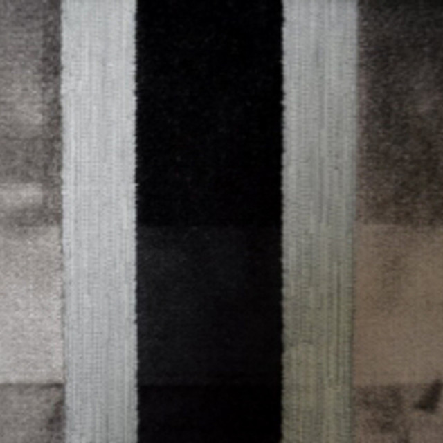 Lara's Velvet-Stripe-Charcoal by Europatex Designer Fabric Lara's Velvet 57% Polyester / 43% Viscose China See Sample Horizontal: N/A and Vertical: N/A 55.00 inches  - Swanky Fabrics -