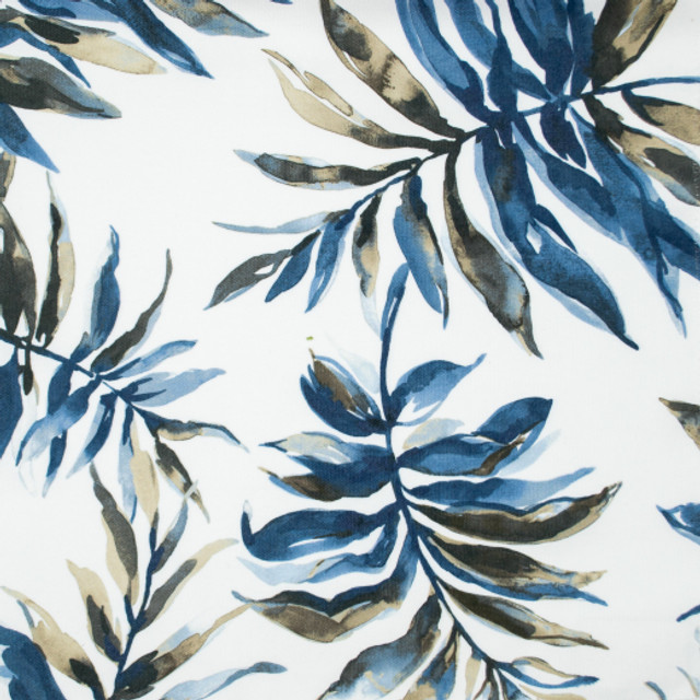 Palmera - Nocturne Blue by Europatex Designer Fabric Palmera 100% Polyester China See Sample Horizontal: N/A and Vertical: N/A 59.00 inches  - Swanky Fabrics -