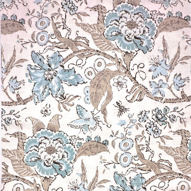 Wild Flower - Neutral by Europatex Designer Fabric Wild Flower 85% Polyester, 15% Linen China See Sample Horizontal: N/A and Vertical: N/A 54.00 inches  - Swanky Fabrics -