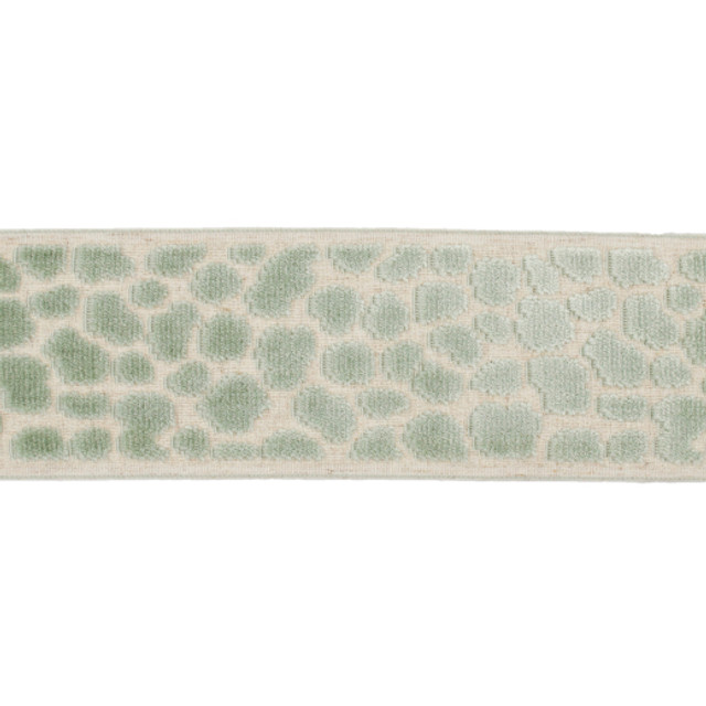 Alpas - Sea Green by Europatex Designer Fabric Alpas 100% Polyester China See Sample Horizontal: N/A and Vertical: N/A 3.50 inches  - Swanky Fabrics -