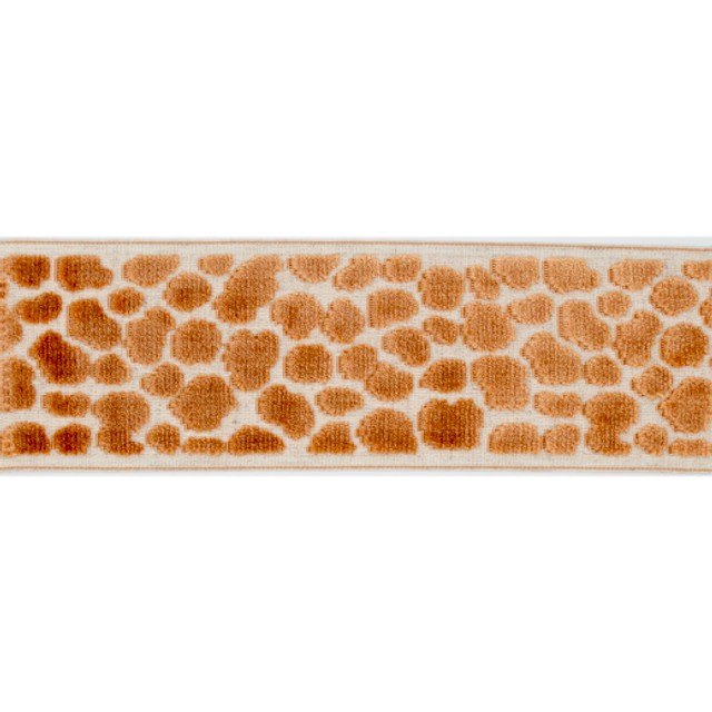 Alpas - Terracotta by Europatex Designer Fabric Alpas 100% Polyester China See Sample Horizontal: N/A and Vertical: N/A 3.50 inches  - Swanky Fabrics -