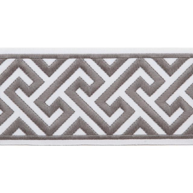 Capri - Gray by Europatex Designer Fabric Capri 51% Fibranne, 49% Polyester China See Sample Horizontal: N/A and Vertical: N/A 3.50 inches  - Swanky Fabrics -