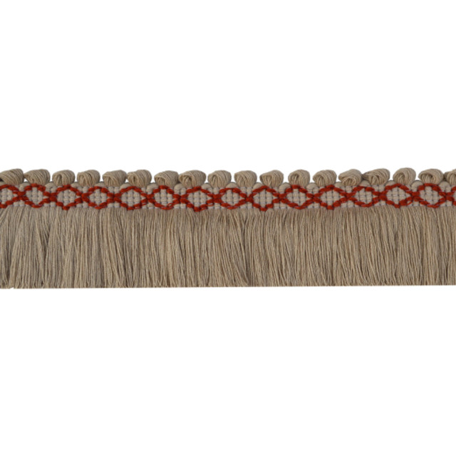 Columbus Coral by Europatex Designer Fabric Avenue Collection 50% Viscose / 50% Cotton China See Sample Horizontal: N/A and Vertical: N/A 2.50 inches  - Swanky Fabrics -