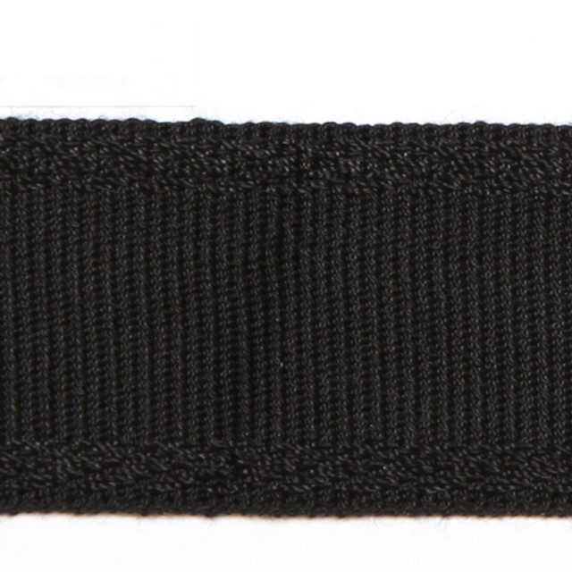 Dainty - Black by Europatex Designer Fabric Dainty & Majestic 100% Polyester China See Sample Horizontal: N/A and Vertical: N/A 1.50 inches  - Swanky Fabrics -