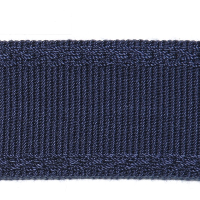 Dainty - Navy by Europatex Designer Fabric Dainty & Majestic 100% Polyester China See Sample Horizontal: N/A and Vertical: N/A 1.50 inches  - Swanky Fabrics -