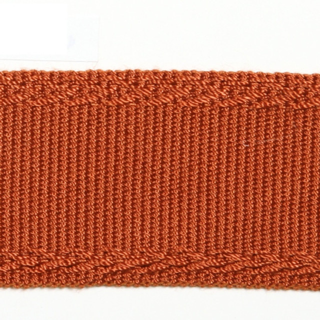 Dainty - Pumpkin by Europatex Designer Fabric Dainty & Majestic 100% Polyester China See Sample Horizontal: N/A and Vertical: N/A 1.50 inches  - Swanky Fabrics -