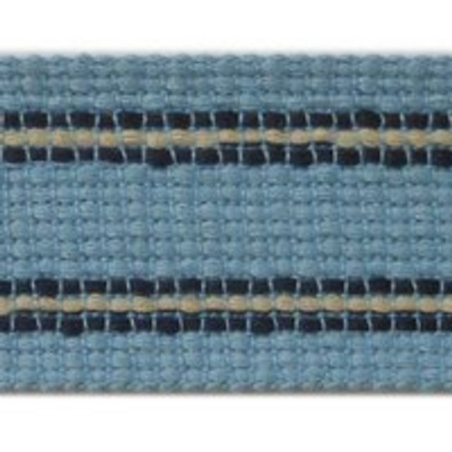 Grassi-Blue by Europatex Designer Fabric Carnivale 100% Polyester China See Sample Horizontal: N/A and Vertical: N/A 1.75 inches  - Swanky Fabrics -