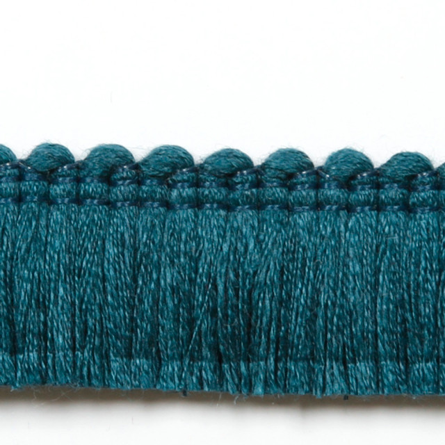 Legacy Brushed Fringe Emerald by Europatex Designer Fabric Legacy 97% Linen / 3% Polyester China See Sample Horizontal: N/A and Vertical: N/A 1.20 inches  - Swanky Fabrics -