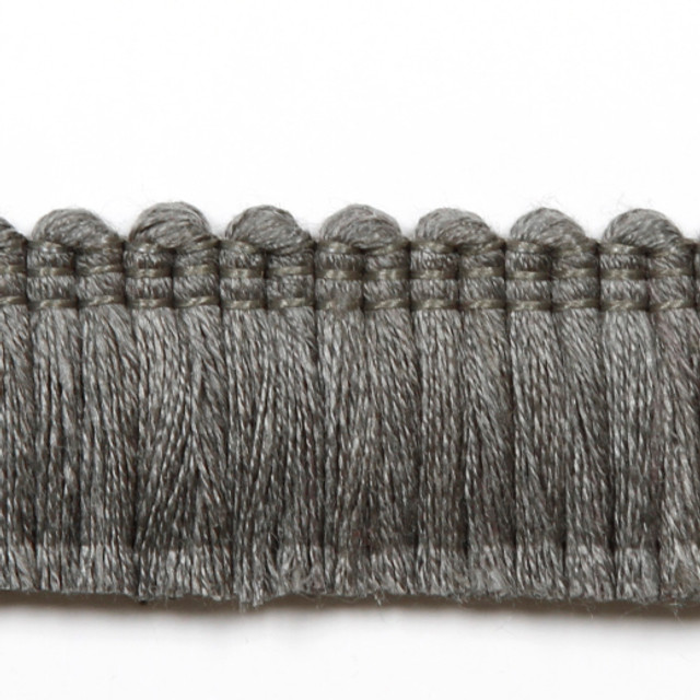 Legacy Brushed Fringe Gray by Europatex Designer Fabric Legacy 97% Linen / 3% Polyester China See Sample Horizontal: N/A and Vertical: N/A 1.20 inches  - Swanky Fabrics -