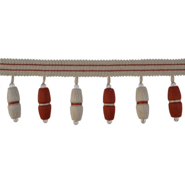 Madison Coral by Europatex Designer Fabric Avenue Collection 60% Rayon/ 40% Wood China See Sample Horizontal: N/A and Vertical: N/A 2.50 inches  - Swanky Fabrics -
