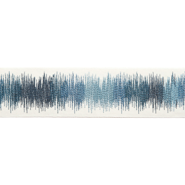 Melody - Cobalt by Europatex Designer Fabric Melody 100% Polyester China See Sample Horizontal: N/A and Vertical: N/A 3.00 inches  - Swanky Fabrics -