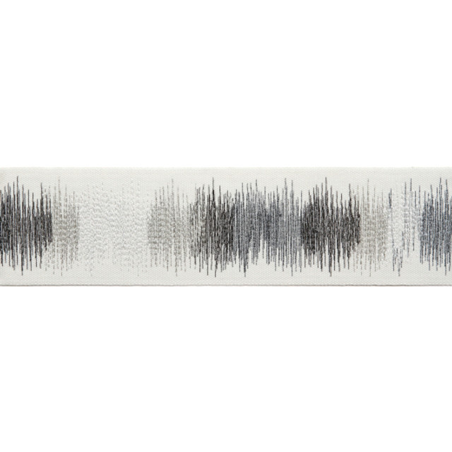 Melody - Steel by Europatex Designer Fabric Melody 100% Polyester China See Sample Horizontal: N/A and Vertical: N/A 3.00 inches  - Swanky Fabrics -