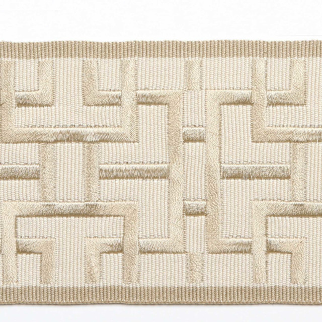 Paesana - Wheat by Europatex Designer Fabric Tapes Galore 100% Polyester China See Sample Horizontal: N/A and Vertical: N/A 3.00 inches  - Swanky Fabrics -