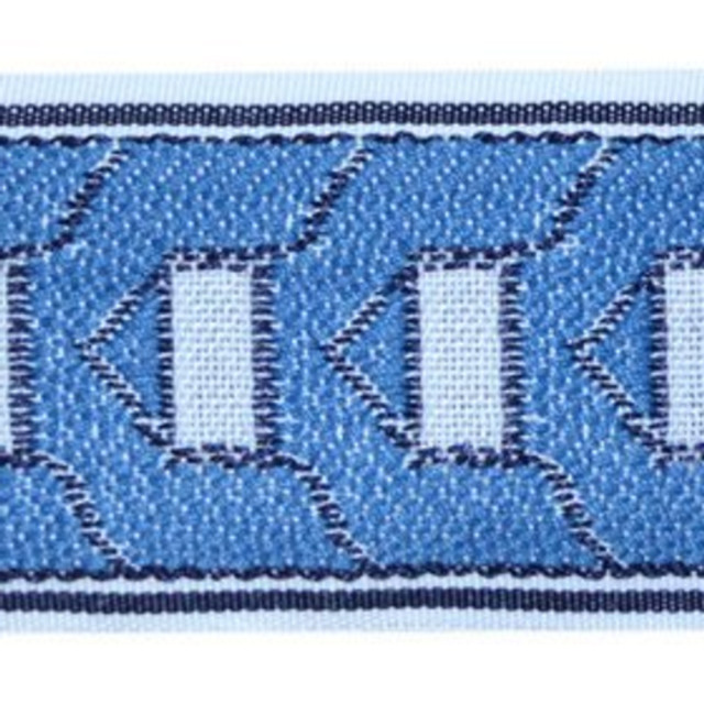 Pantheon - Cobalt by Europatex Designer Fabric  100% Polyester China See Sample Horizontal: N/A and Vertical: N/A   - Swanky Fabrics -