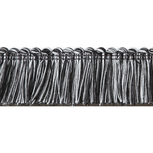 Pergola - Brushed Fringe - Black by Europatex Designer Fabric Pergola 100% Solution Dyed Acrylic China See Sample Horizontal: N/A and Vertical: N/A 1.50 inches  - Swanky Fabrics -