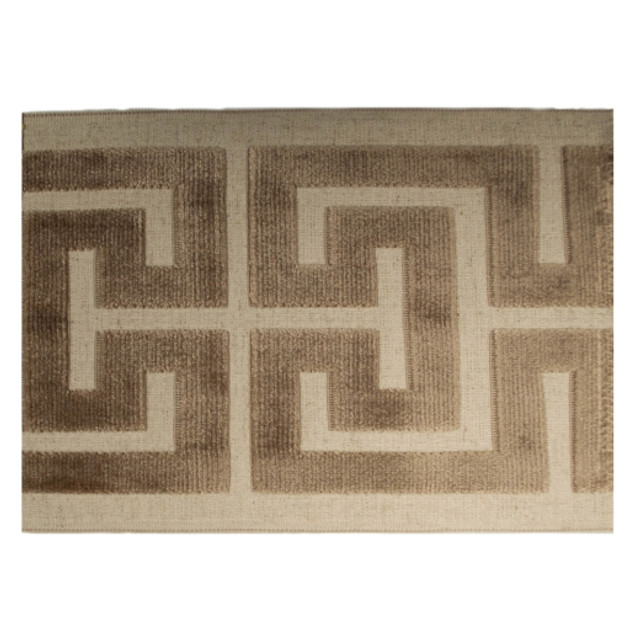 Skyrise - Sand by Europatex Designer Fabric Skyrise 58% Rayon / 31% Polyester / 11% Linen China See Sample Horizontal: N/A and Vertical: N/A 7.00 inches  - Swanky Fabrics -