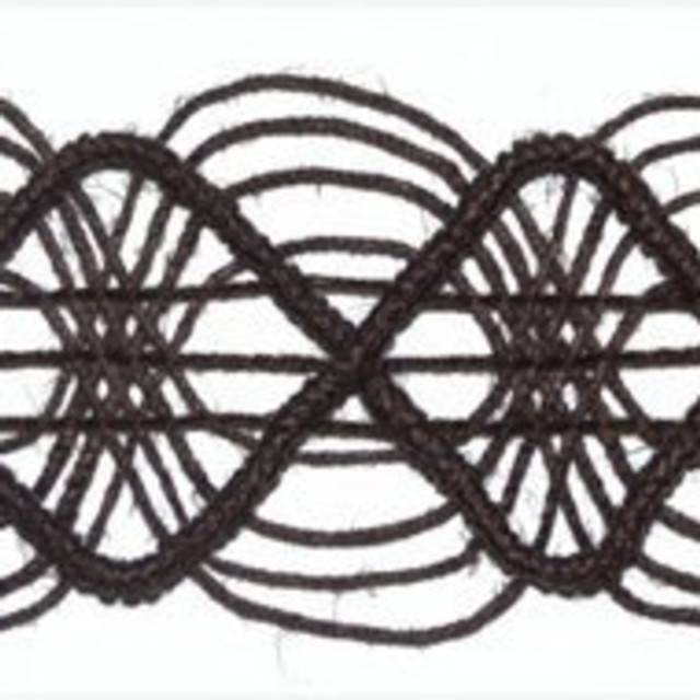 Topiko-Coffee by Europatex Designer Fabric Tribal Delicates 40% Jute / 40% Abaca / 20% Cotton China See Sample Horizontal: N/A and Vertical: N/A 2.00 inches  - Swanky Fabrics -