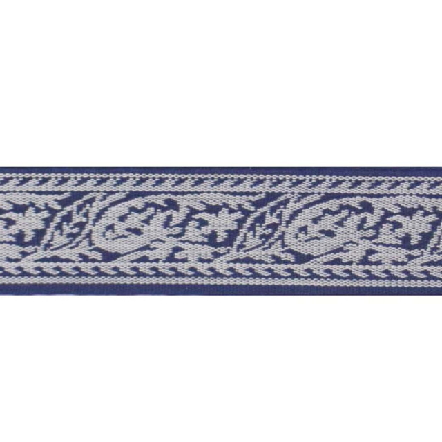 Triton-Navy by Europatex Designer Fabric Sirenia 50% Viscose / 50% Cotton China See Sample Horizontal: N/A and Vertical: N/A 2.00 inches  - Swanky Fabrics -