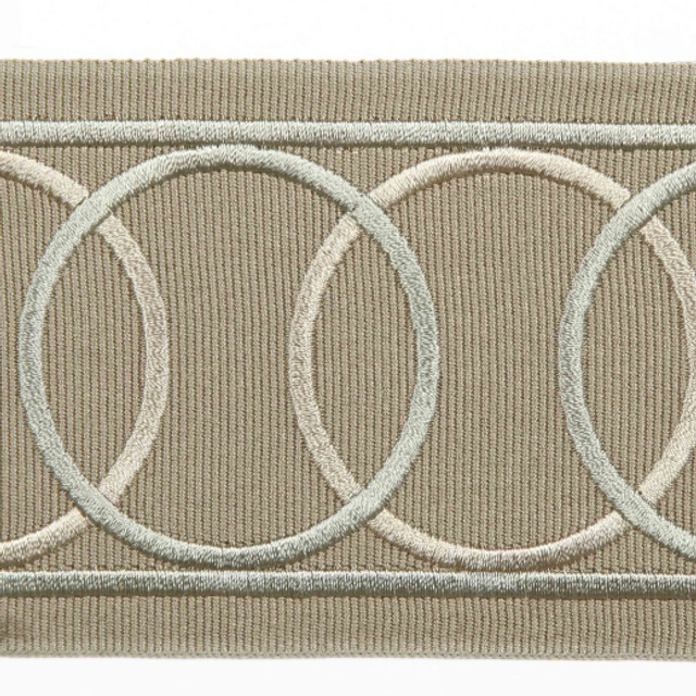 Vercelli - Jute by Europatex Designer Fabric Tapes Galore 100% Polyester China See Sample Horizontal: N/A and Vertical: N/A 3.15 inches  - Swanky Fabrics -