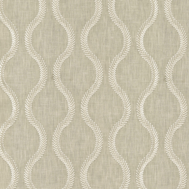 Flourish Emb Linen 470824 by PKL Studio Designer Fabric - Base: 52% polyester, 48% cotton Emb: 100% rayon India 51000 Horizontal: 3.88 and Vertical: 4.5 55 - Swanky Fabrics -