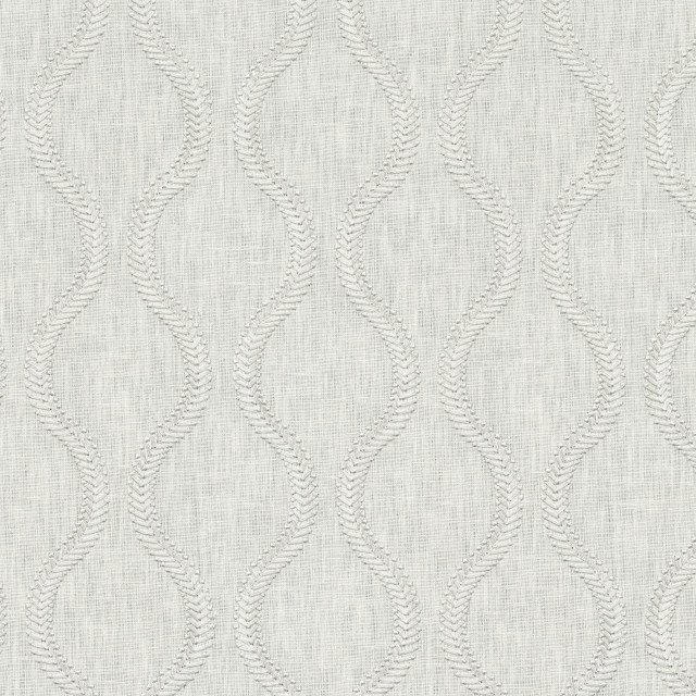 Flourish Emb Platinum 470822 by PKL Studio Designer Fabric - Base: 52% polyester, 48% cotton Emb: 100% rayon India 51000 Horizontal: 3.88 and Vertical: 4.5 55 - Swanky Fabrics -