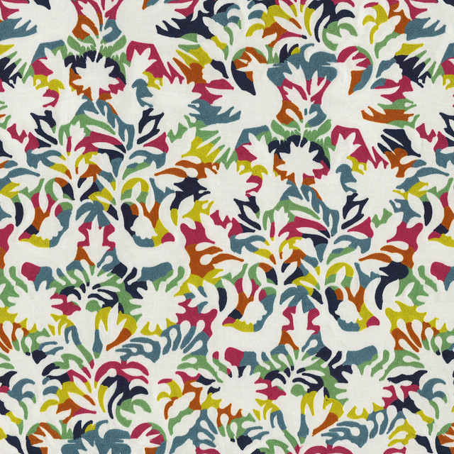 Free Spirit Emb Carnival 470580 by PKL Studio Designer Fabric - Base: 100% cotton Emb: 100% acrylic India 18000 Horizontal: 26.75 and Vertical: 30.75 57 - Swanky Fabrics -
