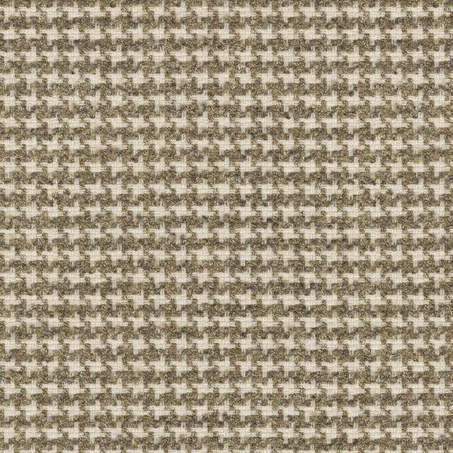 Lia Houndstooth Truffle 470603 by PKL Studio Designer Fabric - 100% polyester India 51000 Horizontal: 0.625 and Vertical: 0.625 54 - Swanky Fabrics -