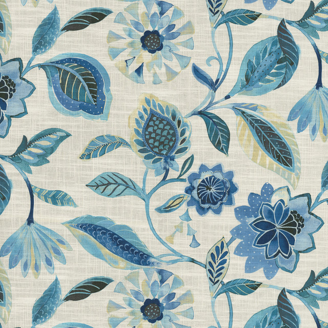 Light of Day Larkspur 471012 by PKL Studio Designer Fabric - 75% cotton, 25% linen Pakistan 51000 Horizontal: 27 and Vertical: 25.25 54 - Swanky Fabrics -