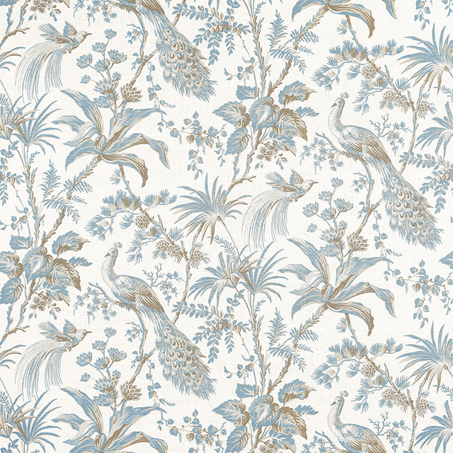 Peacock Toile Soft Blue and Beige AF57828 by Anna French Fabric Anna French Fabric Peacock Toile Soft Blue and Beige AF57828Fabric Bristol Fabric Book 55% Linen, 45% Cotton UNITED STATES </p><p>Repeat: V: 35.5 54 - Fabric Carolina - Peacock Toile Soft Blue and Beige AF57828 by Anna French Fabric Anna French Fabric Peacock Toile Soft Blue and Beige AF57828Fabric Bristol Fabric Book 55% Linen, 45% Cotton UNITED STATES </p><p>Repeat: V: 35.5 54 - Fabric Carolina -